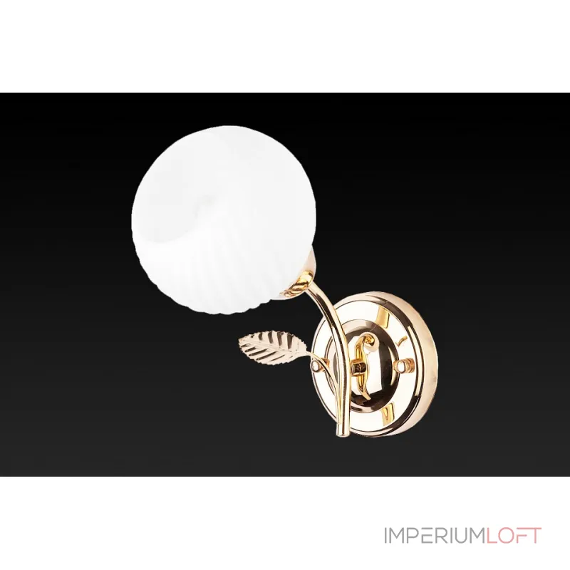 Бра TopLight Maria TL3510B-01FG Цвет арматуры золото Цвет плафонов белый