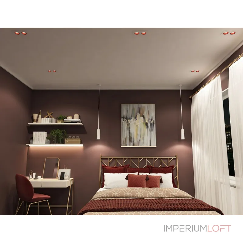 Встраиваемый светильник Denkirs DK3022 DK3072-WH+RD