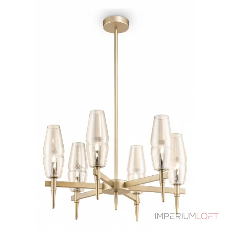 Люстра на штанге Maytoni Lita H002PL-06G 