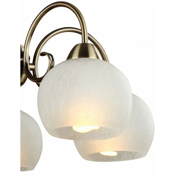 Подвесная люстра Arte Lamp Margo A9316LM-5AB Цвет арматуры бронза Цвет плафонов белый от ImperiumLoft