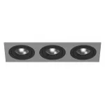 Встраиваемый светильник Lightstar Intero 16 triple quadro i539070707 Цвет арматуры разноцветный Цвет плафонов белый