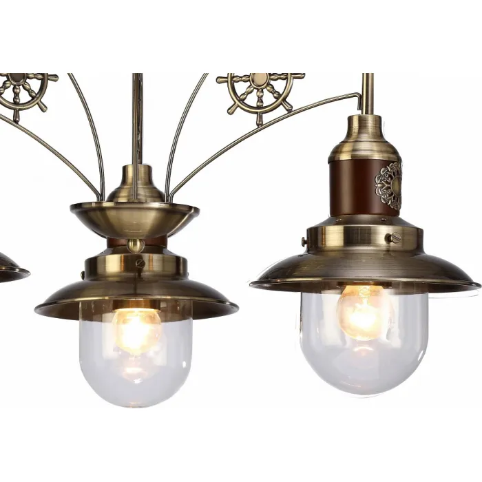 Потолочная люстра Arte Lamp Sailor A4524PL-3AB Цвет арматуры бронза Цвет плафонов прозрачный от ImperiumLoft