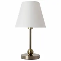 Настольная лампа декоративная Arte Lamp Elba A2581LT-1AB Цвет плафонов белый Цвет арматуры бронза