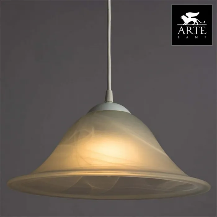 Подвесной светильник Arte Lamp Cucina A6430SP-1WH Цвет арматуры белый Цвет плафонов белый от ImperiumLoft