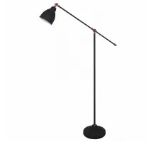 Торшер Arte Lamp Braccio A2054PN-1BK Цвет арматуры черный Цвет плафонов черный