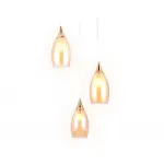 Подвесной светильник Ambrella Traditional 9 TR3549 Цвет плафонов янтарный Цвет арматуры золото