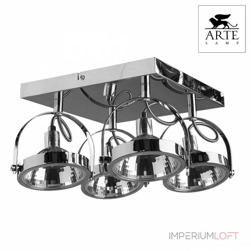 Спот Arte Lamp Alieno A4506PL-4CC Цвет арматуры хром Цвет плафонов хром