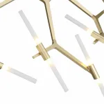 Люстра на штанге ST-Luce Laconicita SL947.202.20 Цвет арматуры золото Цвет плафонов белый от ImperiumLoft
