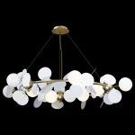Подвесная люстра Loft it Matisse 10008/1050 white Цвет арматуры золото Цвет плафонов белый от ImperiumLoft