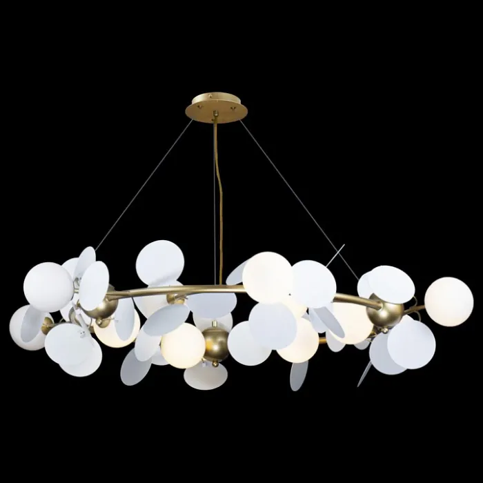 Подвесная люстра Loft it Matisse 10008/1050 white Цвет арматуры золото Цвет плафонов белый от ImperiumLoft
