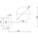 Бра Eurosvet Nuvola 70129/1 латунь от ImperiumLoft