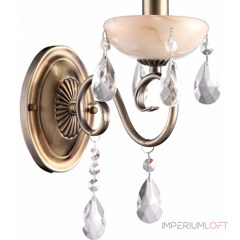 Бра Arte Lamp Onyx A9591AP-1AB Цвет арматуры бронза Цвет плафонов прозрачный