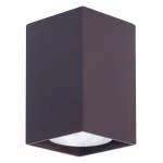 Накладной светильник TopDecor Tubo 6 SQ Tubo6 SQ P1 15 Цвет арматуры коричневый