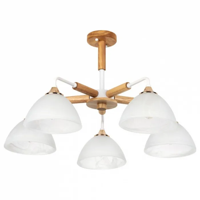 Люстра на штанге Arte Lamp Matthew A5032PL-5BR Цвет плафонов белый Цвет арматуры белый от ImperiumLoft