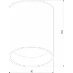 Накладной светильник Elektrostandard Light LED 35130/H серый