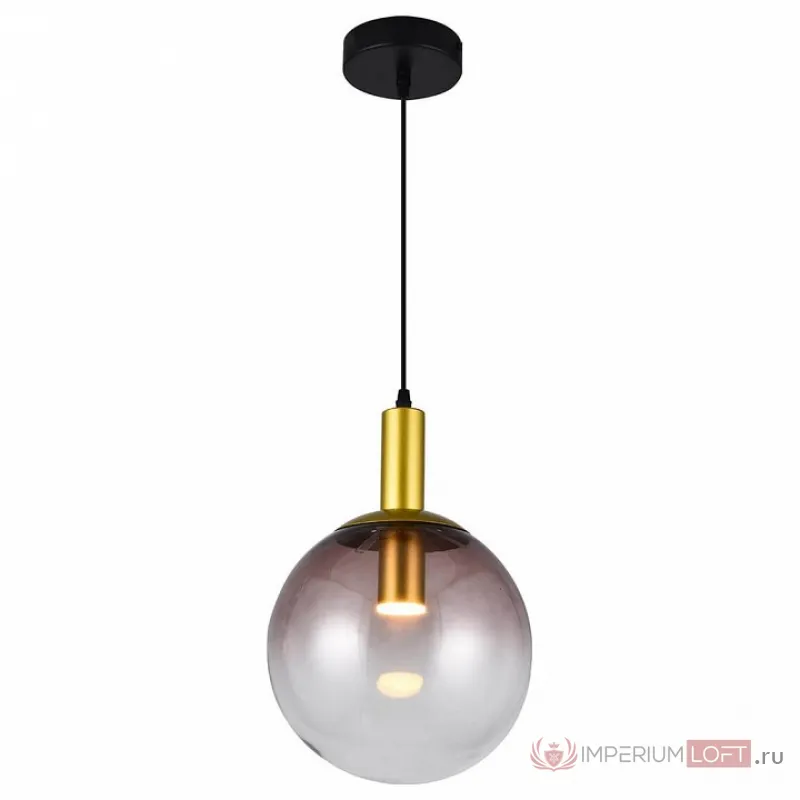 Подвесной светильник TopLight Gwendolyn TL1217H-01GD Цвет арматуры золото Цвет плафонов янтарный от ImperiumLoft