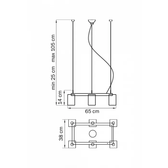 Подвесная люстра Lightstar Qubica 805060 Цвет арматуры хром от ImperiumLoft