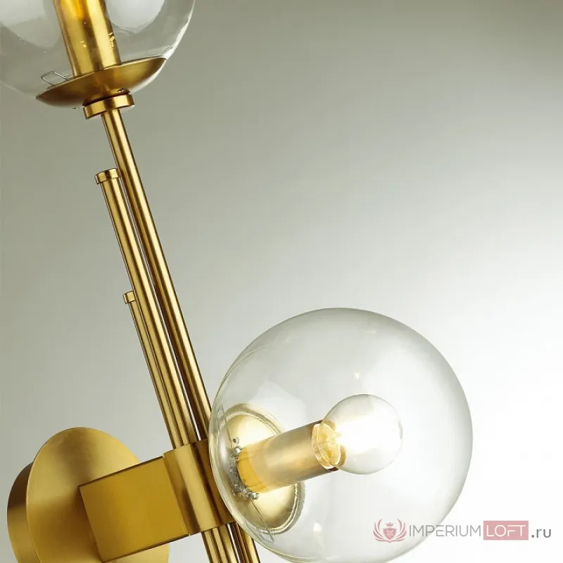 Бра Odeon Light Brazeri 4799/3W Цвет плафонов прозрачный Цвет арматуры бронза от ImperiumLoft