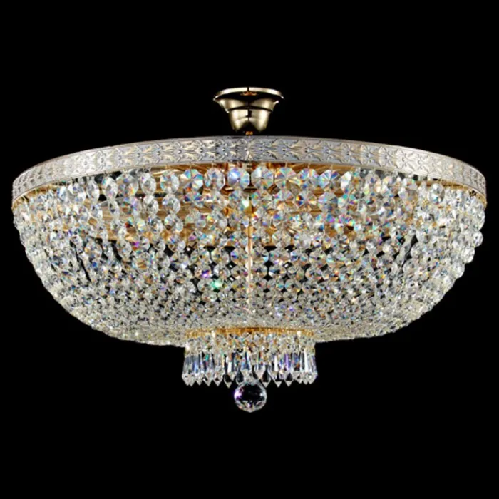 Люстра на штанге Maytoni Bella DIA750-PT60-WG Цвет арматуры золото Цвет плафонов прозрачный от ImperiumLoft