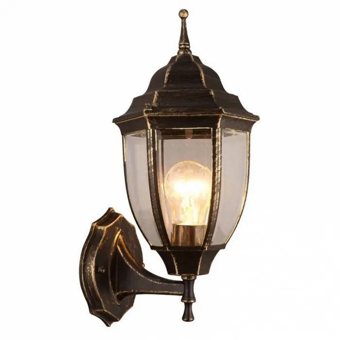 Светильник на штанге Arte Lamp Pegasus A3151AL-1BN Цвет арматуры золото Цвет плафонов прозрачный от ImperiumLoft