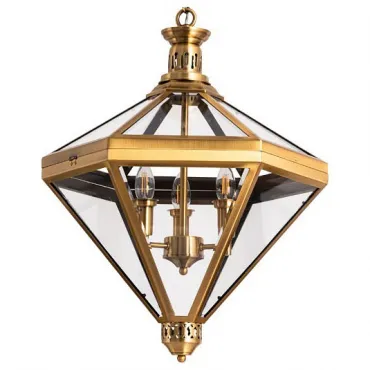 Подвесной светильник Divinare Cono 2015/17 SP-3 Цвет арматуры латунь Цвет плафонов прозрачный