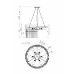 Подвесная люстра Maytoni MOD135PL-06BS