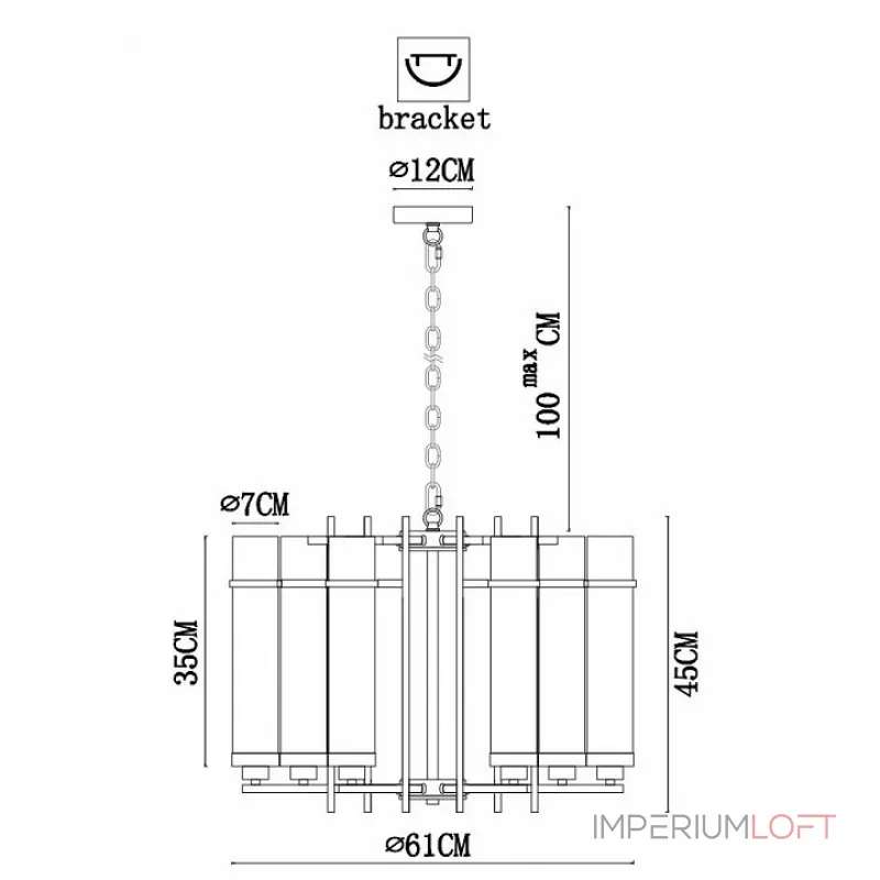 Подвесная люстра Arte Lamp Hugo A1688LM-6BK Подвесная люстра Arte Lamp Hugo A1688LM-6BK