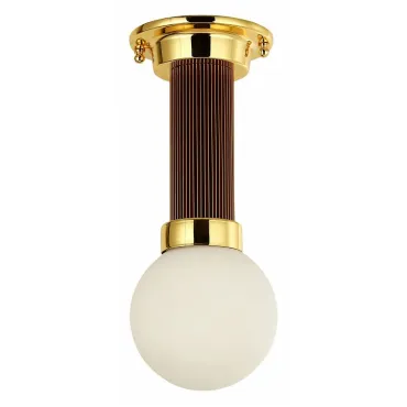 Светильник на штанге Favourite Sphere 2954-1P Цвет арматуры золото Цвет плафонов белый от ImperiumLoft