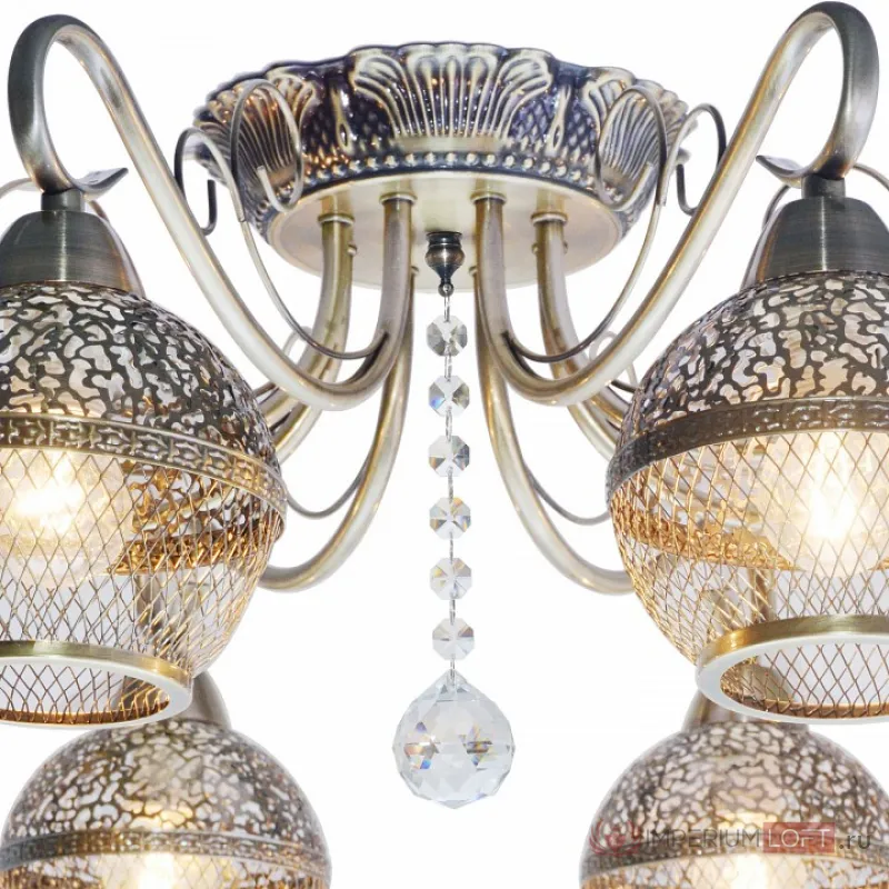 Потолочная люстра TopLight Lynette TL1156-8D Цвет арматуры бронза Цвет плафонов бронза от ImperiumLoft