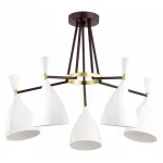 Люстра на штанге Lumion Oliver 4494/5C Цвет арматуры золото Цвет плафонов белый от ImperiumLoft