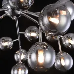 Потолочная люстра Maytoni Dallas MOD545PL-20CH Цвет арматуры хром Цвет плафонов серый от ImperiumLoft