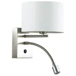 Бра с подсветкой Lumion Nikki 3745/1A Цвет арматуры никель Цвет плафонов белый