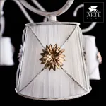 Люстра на штанге Arte Lamp Fortuna A5495PL-8WG Цвет арматуры золото Цвет плафонов белый от ImperiumLoft