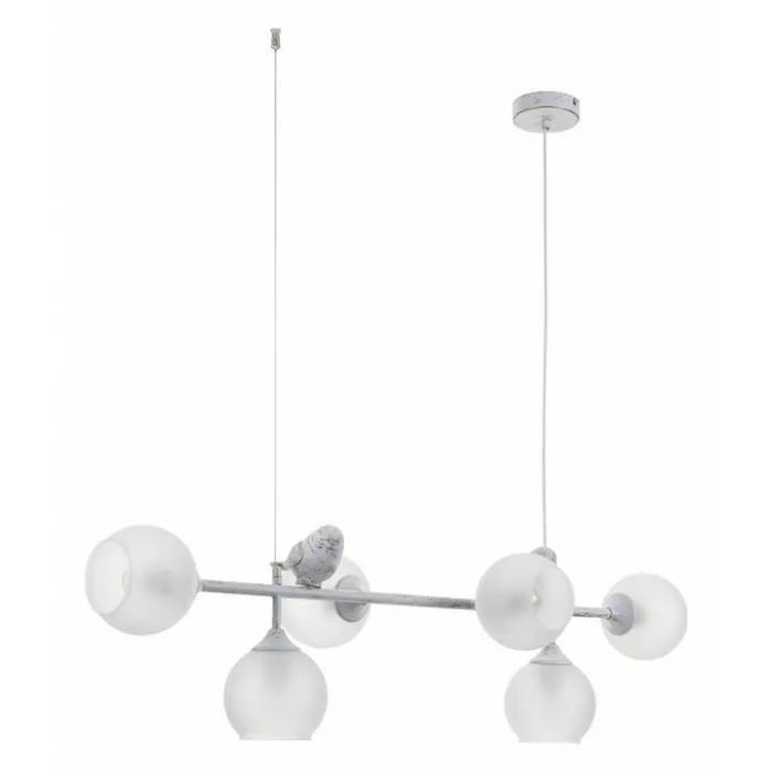 Подвесной светильник Arte Lamp Gemelli A2150SP-6WG Цвет арматуры Белый Цвет плафонов Белый от ImperiumLoft