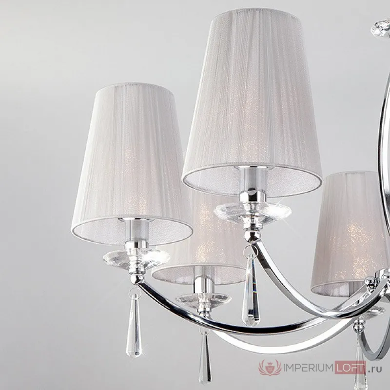 Подвесная люстра Eurosvet Valery 60079/8 хром от ImperiumLoft