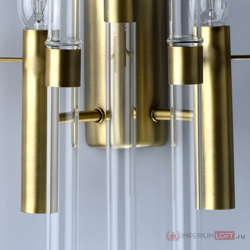 Накладной светильник MW-Light Альгеро 285021002 Цвет арматуры латунь Цвет плафонов прозрачный от ImperiumLoft