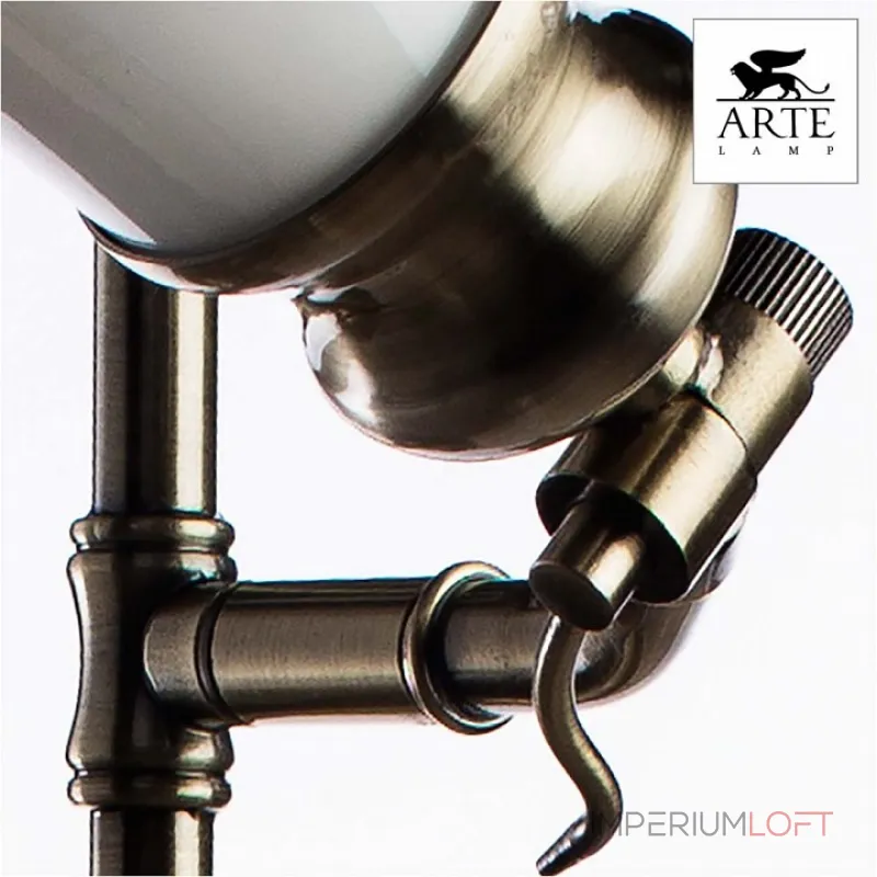 Спот Arte Lamp Vento A9231AP-2AB Цвет арматуры бронза Цвет плафонов белый