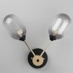 Бра Omnilux Loano OML-94801-02 Цвет арматуры золото Цвет плафонов серый