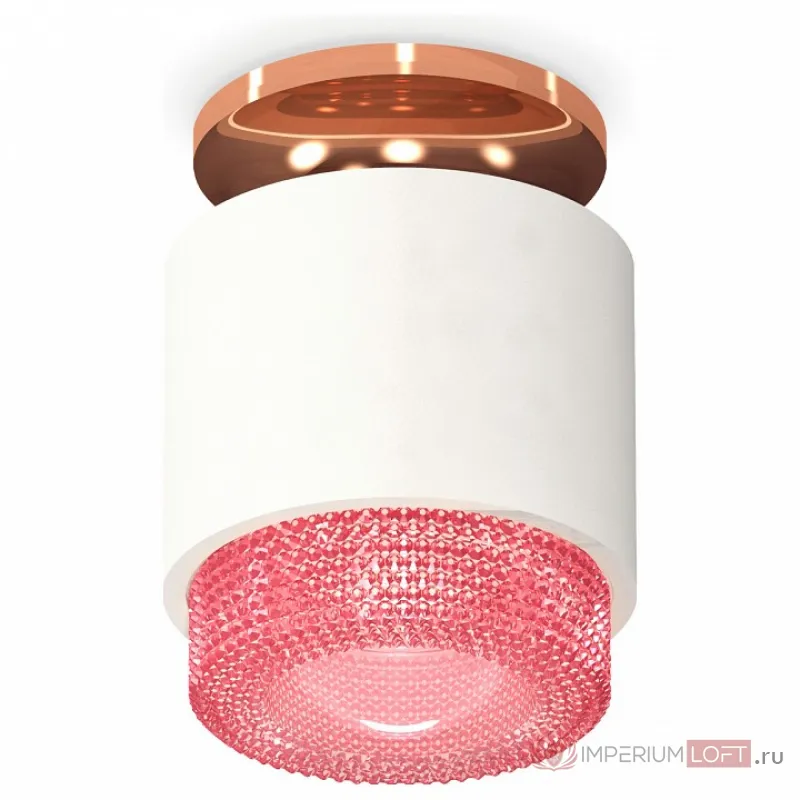 Накладной светильник Ambrella Techno 292 XS7510142 Цвет арматуры бронза Цвет плафонов розовый от ImperiumLoft
