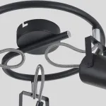 Спот Rivoli Mobile W3 BK Б0038140 Цвет арматуры черный Цвет плафонов черный