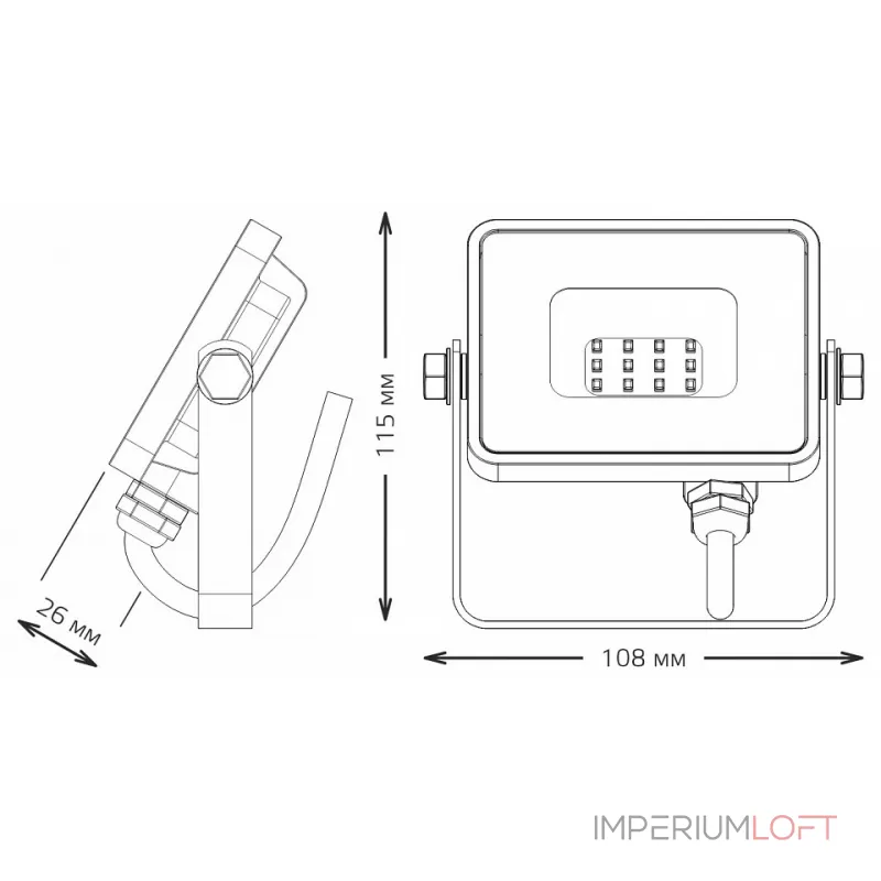 Настенно-потолочный прожектор Gauss Qplus 690511310 Цвет плафонов прозрачный от ImperiumLoft