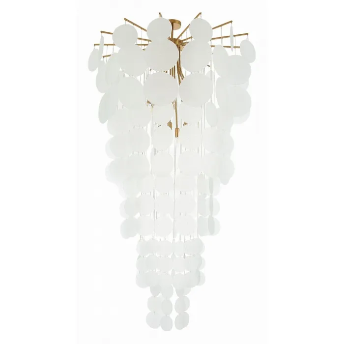 Люстра на штанге ST-Luce Vittoria SL1231.303.12 Цвет арматуры Желтый Цвет плафонов Белый от ImperiumLoft