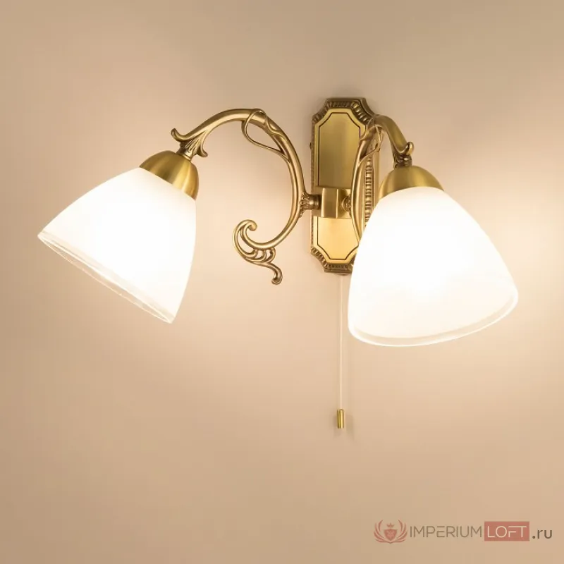 Бра Citilux Латур CL413421 Цвет арматуры бронза Цвет плафонов белый от ImperiumLoft