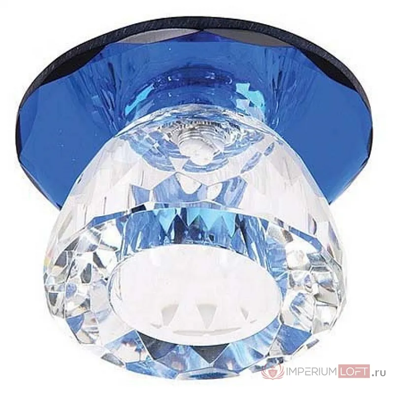 Встраиваемый светильник Horoz Electric HRZ00000618 Цвет арматуры голубой Цвет плафонов прозрачный от ImperiumLoft