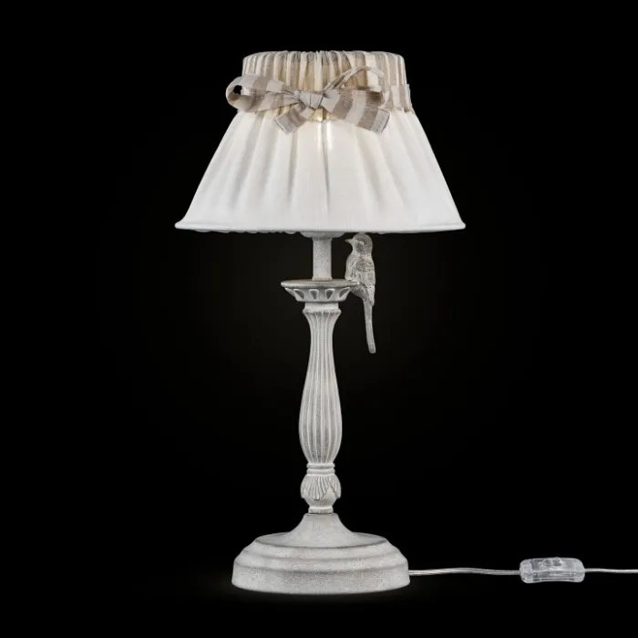 Настольная лампа декоративная Maytoni Bird ARM013-11-W Цвет арматуры белый Цвет плафонов белый от ImperiumLoft