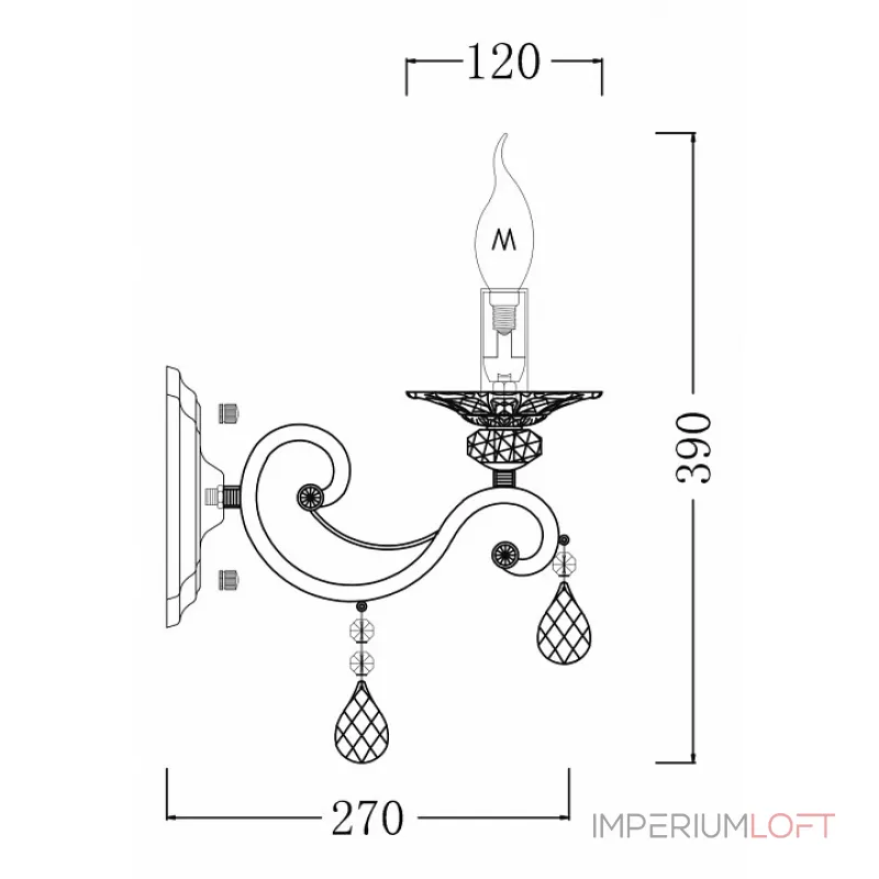 Бра Maytoni Grace ARM247-01-G Цвет арматуры золото Цвет плафонов белый от ImperiumLoft Бра Maytoni Grace ARM247-01-G Цвет арматуры золото Цвет плафонов белый от ImperiumLoft