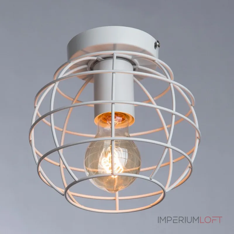 Накладной светильник Arte Lamp 1110 A1110PL-1WH Цвет арматуры белый Цвет плафонов белый Накладной светильник Arte Lamp 1110 A1110PL-1WH Цвет арматуры белый Цвет плафонов белый