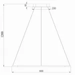 Подвесной светильник Donolux 111024 S111024/1SQ 60W Black In от ImperiumLoft