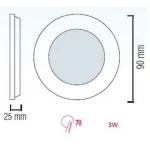 Встраиваемый светильник Horoz Electric Slim HRZ00002142 Цвет арматуры белый от ImperiumLoft