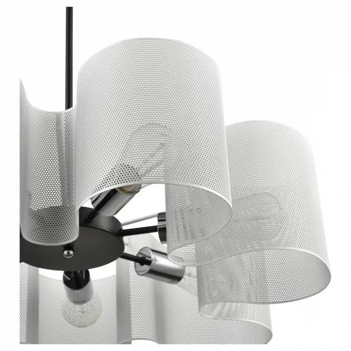 Подвесной светильник Vele Luce Cross 654 VL5272P07 Цвет арматуры черный Цвет плафонов белый от ImperiumLoft